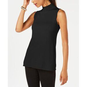 NWT JM Collection Black Sleeveless Mock Neck Sweater Size Petite Small